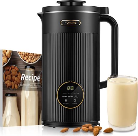 FOHERE machine lait végétal 1L automatique soja amande avoine nettoyage