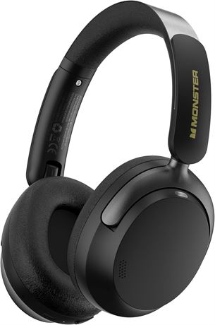 Monster Persona 3rd ANC Bluetooth Headphones with Mic, 70h, Over-Ear, Black