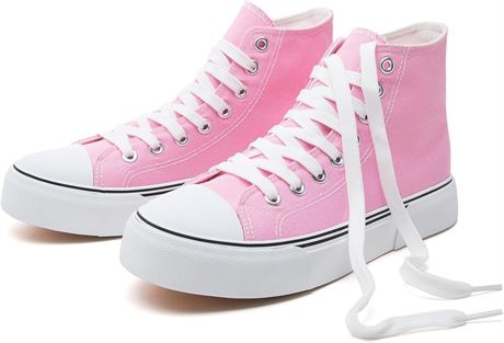 Hash Bubbie Women’s High Top Canvas Sneakers Lace-Up Casual Walking Shoes