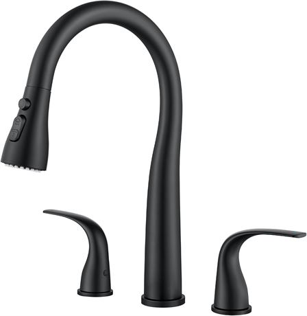 2 Handle Pull Down Kitchen Faucet, JQ-CF-3005-B