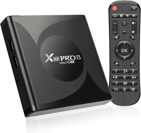 X88 Pro 13 Android TV Box, 4GB RAM, 64GB ROM, RK3528 Quad-Core, 8K BT5.0