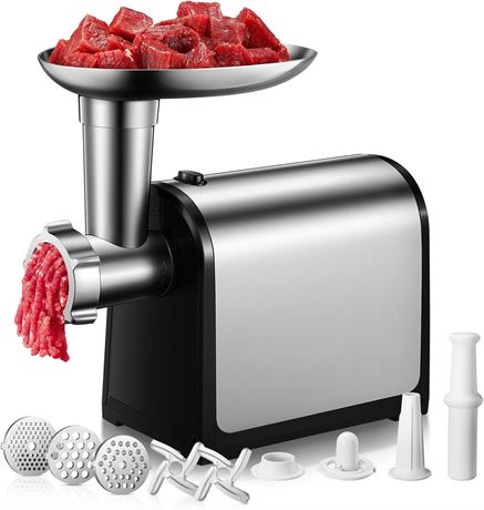 FOHERE 2000W Electric Meat Grinder with Sausage and Kubbe Kit