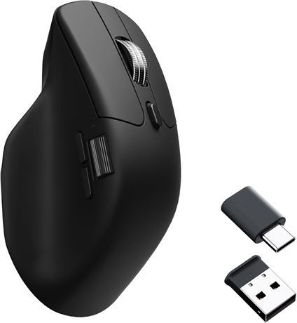 Keychron M6 Wireless Mouse, Tri-Mode 2.4G/Bluetooth/Wired, PixArt 3395 Black