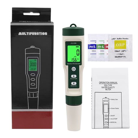10-in-1 Water Quality Tester Pen: pH, TDS, Salt, SG, ORP, EC, Temp, Nutrient