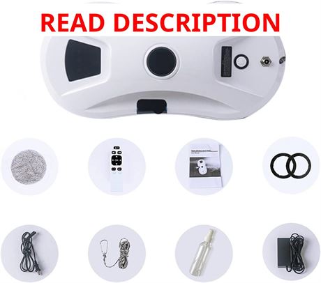 Window Cleaner Robot with Remote Automatic Glass Cleaner, 10 Cloths