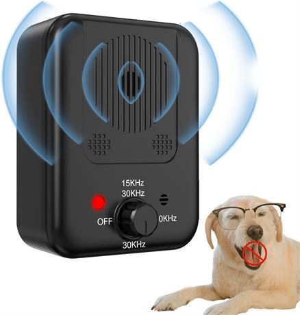 YEOWWW! Rechargeable Anti Barking Device Sonic Bark Deterrent for Dogs 3 Modes
