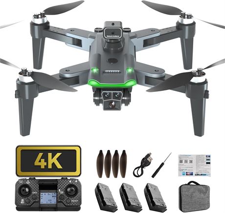 GPS Drone with 4K Camera, S166 under 249g, 5GHz, 3 Batteries, 90  Lens