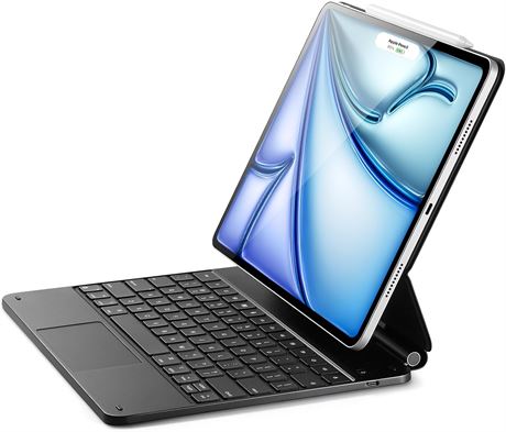 Housse ESR pour iPad Air 13" & Pro 12.9", Clavier, Support, Noir