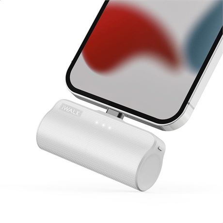 iWALK Mini chargeur portable iPhone avec c ble int gr , 3350 mAh, blanc