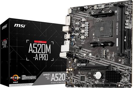 MSI A520M-A PRO (Socket AM4/A520/DDR4/S-ATA 600/Micro ATX)