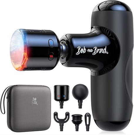 Bob and Brad Q2 Pro Mini Massage Gun with Heat & Cold, Portable