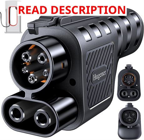 Hugener NACS to CCS1 EV Adapter for Tesla Supercharger V3/V4, 500A 1000V