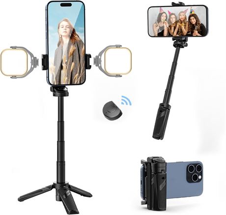 ULANZI JJ02 3-in-1 Phone Tripod, Selfie Stick, Remote, Pocket Design