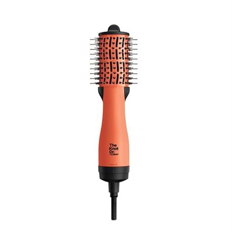 The Knot Dr BC114 All-in-One Mini Oval Dryer Brush, Travel Friendly, Orange