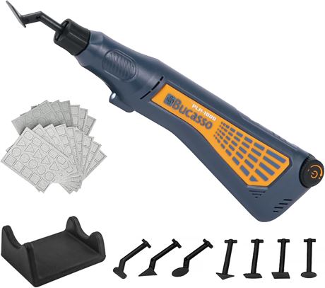Bucasso ponceuse stylo sans fil, vitesse réglable, charge USB, LED intégrée