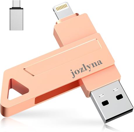 MFi 512GB USB Flash Drive for iPhone (Pink)