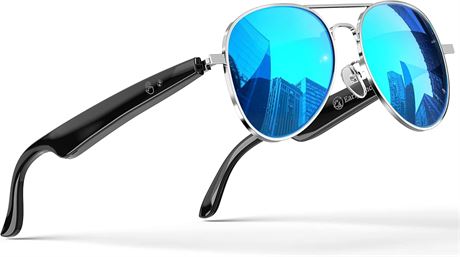 EarlySincere AI Smart Glasses 164-Lang Translation, IP65 Waterproof Aviator