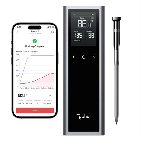 Typhur Sync One Meat Thermometer with Base, WiFi & Bluetooth