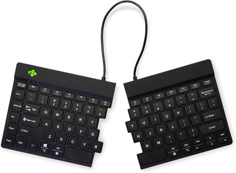 R-Go Split Keyboard, Scissor Mechanism, Ergonomic, Bluetooth 5.0, QWERTY
