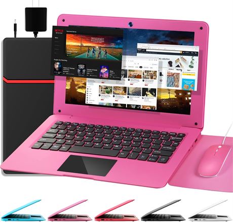 G-Anica 10.1 inch Quad Core Android 12 Laptop with WiFi, Webcam, Bluetooth