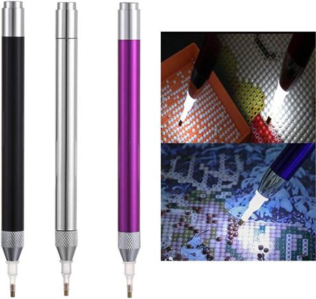 Outils Peinture Diamant 5D LED 3pcs DIY Broderie