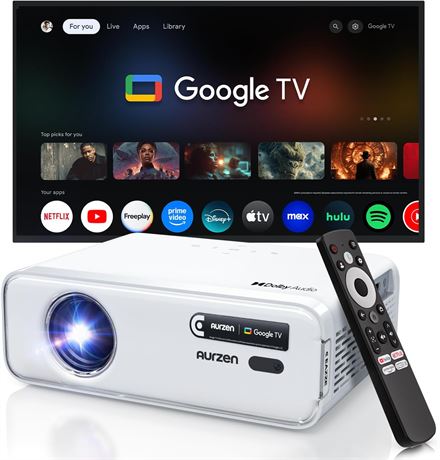 Aurzen EAZZE D1G Google TV 4K Smart Projector with WiFi, BT, Auto Focus