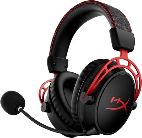 HyperX Cloud Alpha Wireless Headset 300H Battery DTS Audio Red