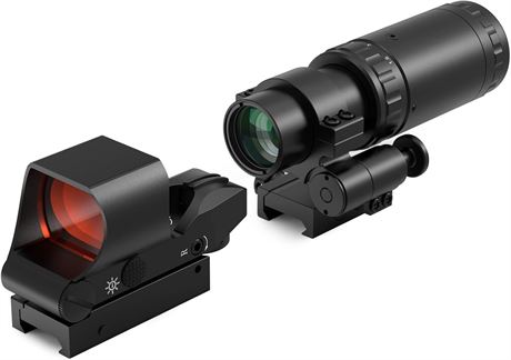 Feyachi M37 1.5X-5X Red Dot Magnifier & RS-30 Reflex Sight Combo