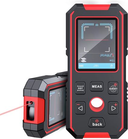 Détecteur NOYAFA 3-en-1 Bois Métal Câble AC + Télémètre Laser 60m