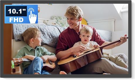 Arktronic 10.1" WiFi Digital Photo Frame, 32GB, IPS Touch Screen