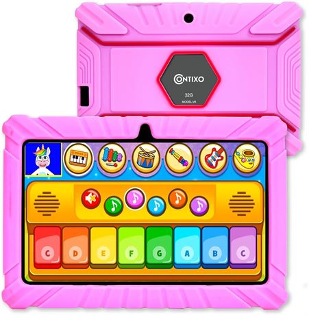 Contixo V8 Kids Tablet 7" HD Android 10 Parental Control Pink