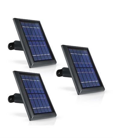 Wasserstein Solar Panel for Arlo Ultra/Pro, Floodlight, 13.1 ft Cable, Black