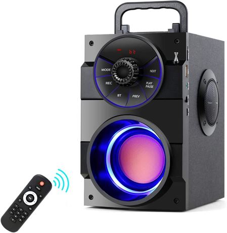 Enceinte Bluetooth 11W portable LED radio FM basse puissante
