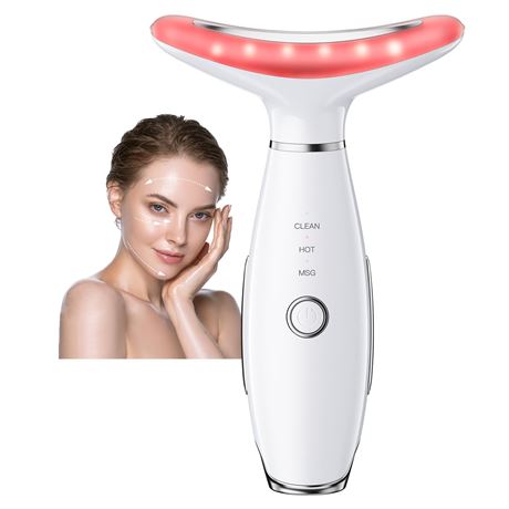 Portable Neck & Face Massager 3-Mode Face Sculpting Tool – White