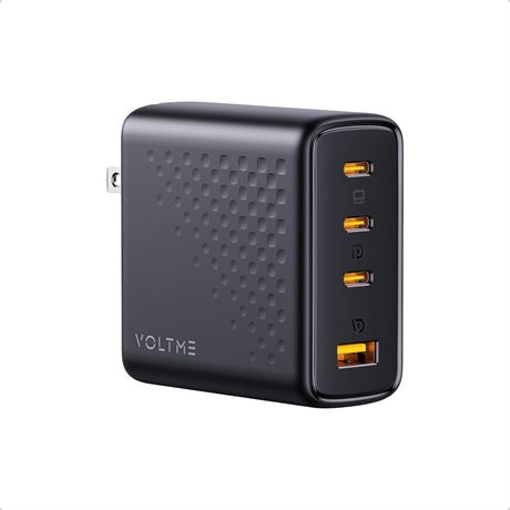 VOLTME 100W 4-Port GaN USB-C Charger Fast PPS Block for MacBook iPad iPhone 16
