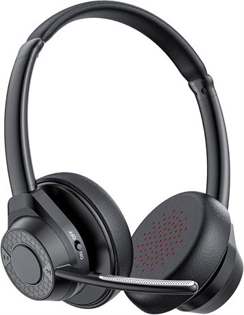 Casque Bluetooth 5.4 micro réduction bruit multipoint noir