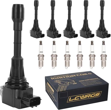 Set of 6 Ignition Coils & Spark Plugs for 3.5L V6 Nissan/Infiniti 2007-2016