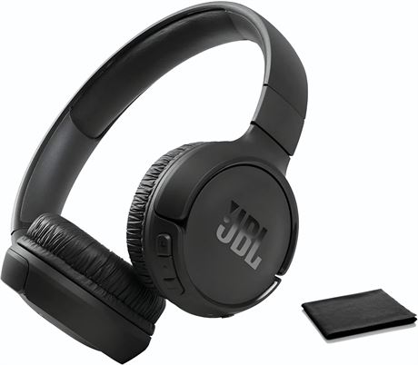 JBL Tune 570BT Wireless Headphones with Pure Bass Stereo Sound - Black