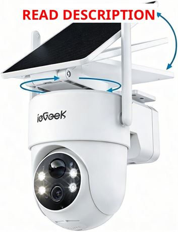 ieGeek Wireless Outdoor Security Cameras, 2K, IP66, 360 , Night Vision