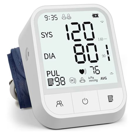 Blood Pressure Monitor Upper Arm, Adjustable 8.7-16.5 in Cuff LED Display