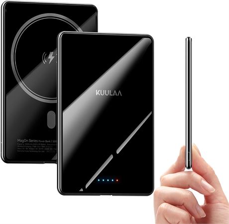 Kuulaa MagSafe Battery Pack 5000mAh, Ultra-Slim iPhone Charger 20W PD