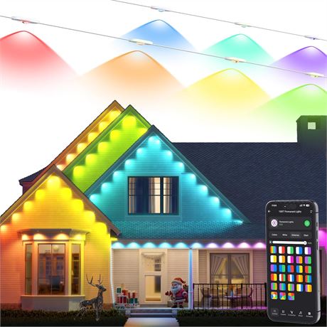 Brizled Ext rieur 30,5 m, 60 LEDs RVB intelligentes, IP67, contr le par app