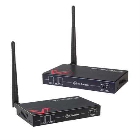 Wireless HDMI Extender 1080P@60Hz, 200m/656ft, Transmitter/Receiver, IR