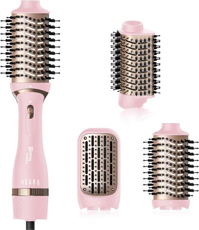 Nicebay Hair Dryer Brush, Hot Air Oval Brush, Curling, Drying, Detachable