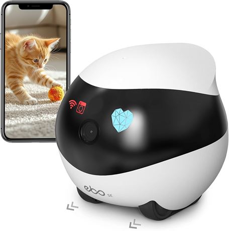 Enabot EBO SE Pet Camera, 1080P WiFi Indoor Security Cam with 2-Way Talk