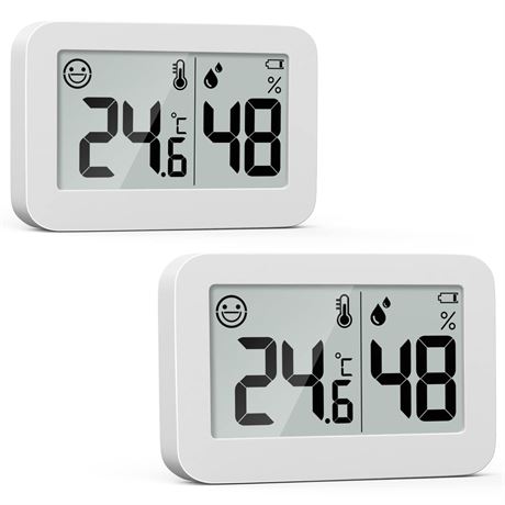 Thermomètre Hygromètre DOOMAY Mini Intérieur Pack 2 Digital