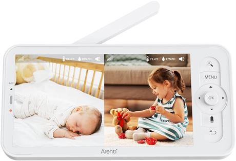 ARENTI 5 Inch 720P Baby Monitor Wireless Sreen 1M, Replacement for AInanny