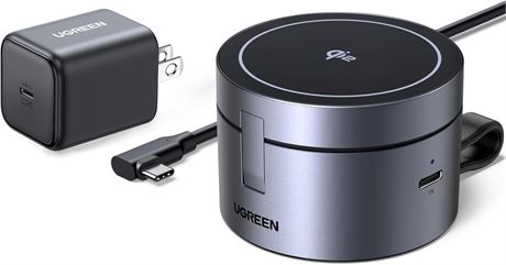 UGREEN Qi2 15W 3-in-1 Wireless Charger for iPhone 12-17, MagSafe Dock