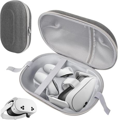 Housse Rigide Qoosea Oculus Quest 3S Grise