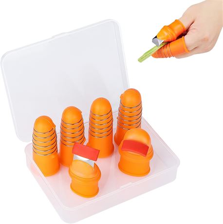 GROWNEER Silicone Thumb Knives – 6 Pack, Garden Harvest Tools